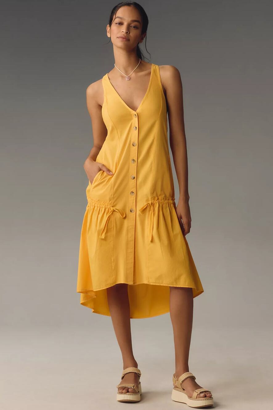 NWT Daily Practice by Anthropologie Mango Midi Dress - Medium